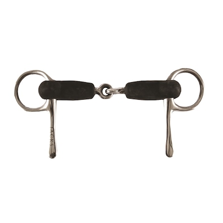Jacks Imports Soft Rubber Half Cheek Snaffle Bit R670